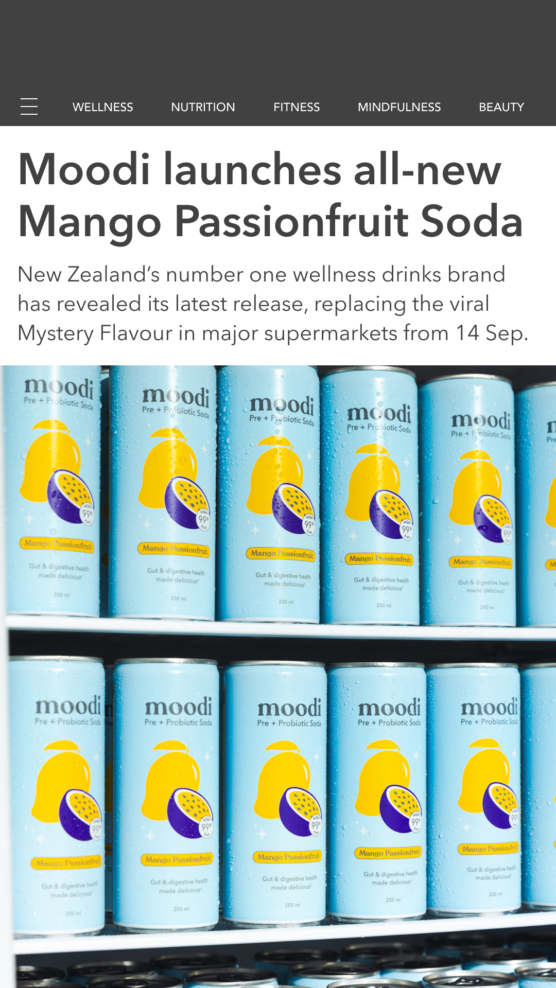 Moodi Facebook ad: NEW in stores