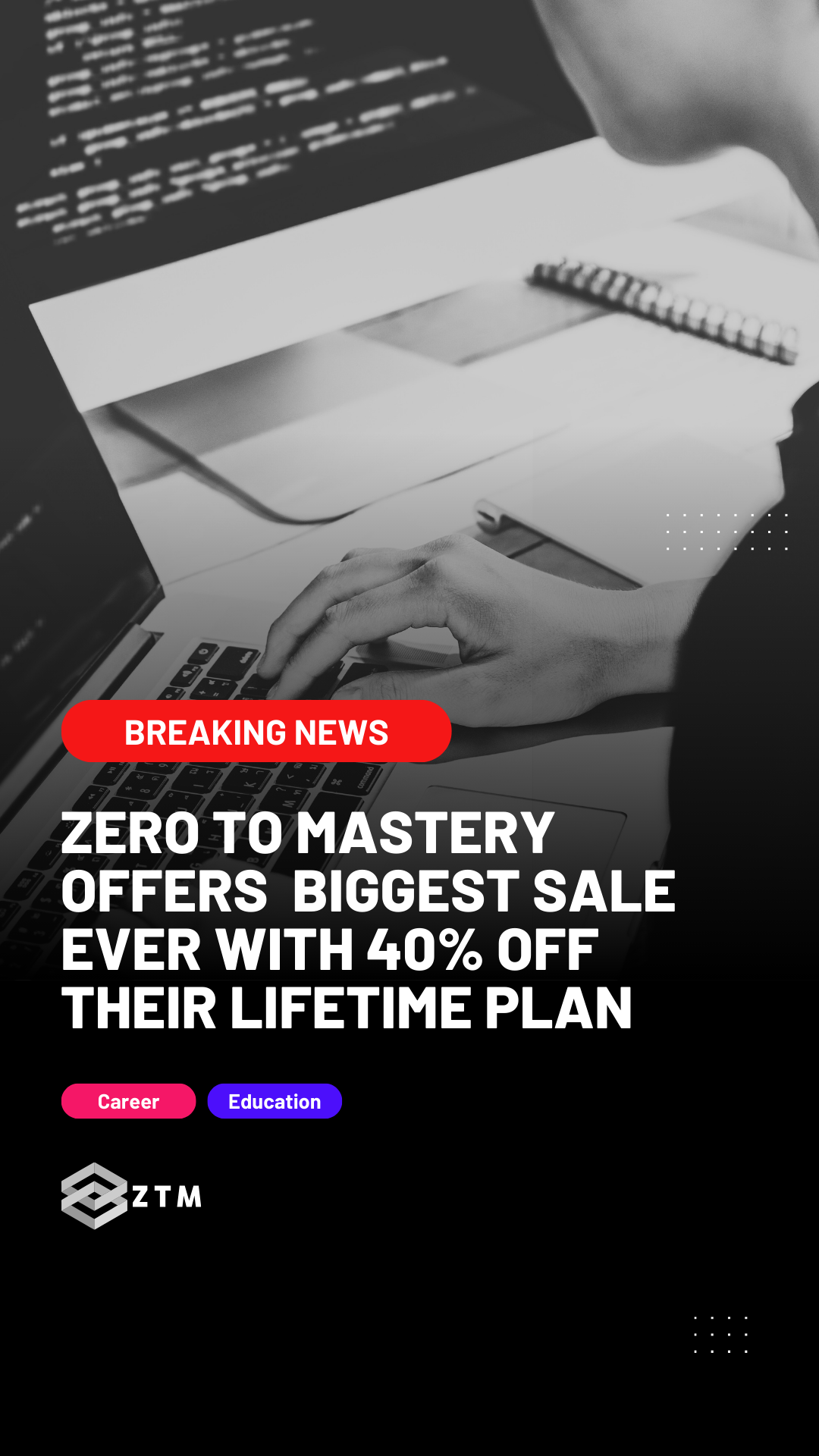 Zero To Mastery Facebook ad