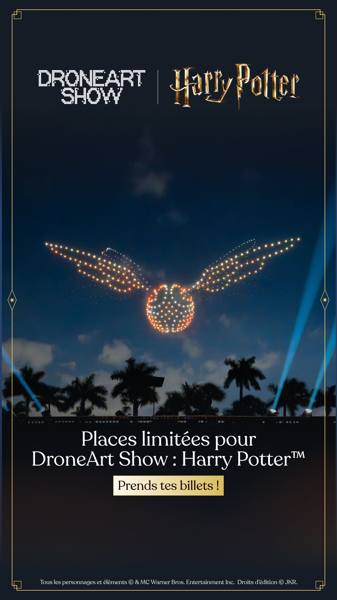DroneArt Show Facebook ad from May 28, 2026
