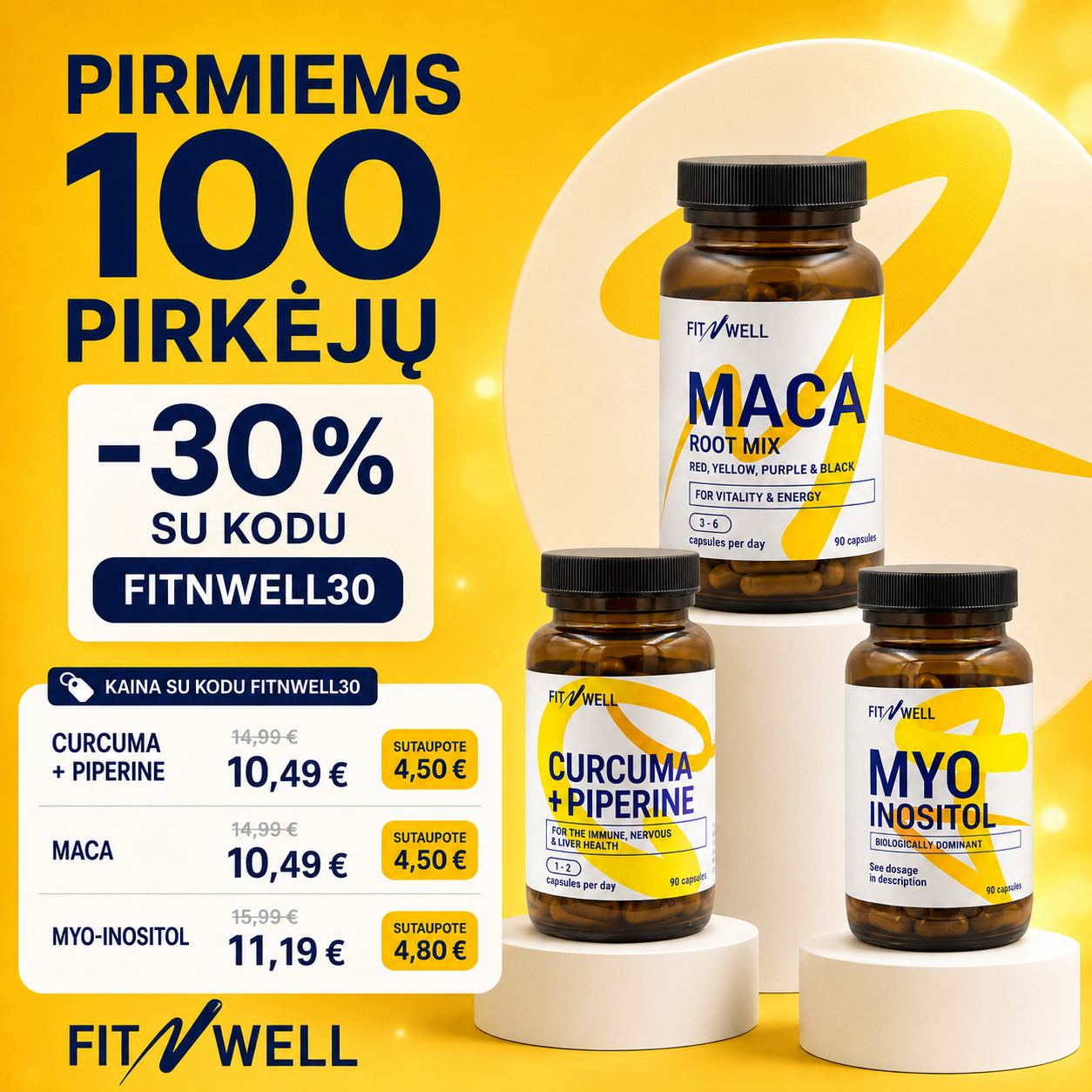 Fitnfood Lietuva Facebook ad from Jun 26, 2026