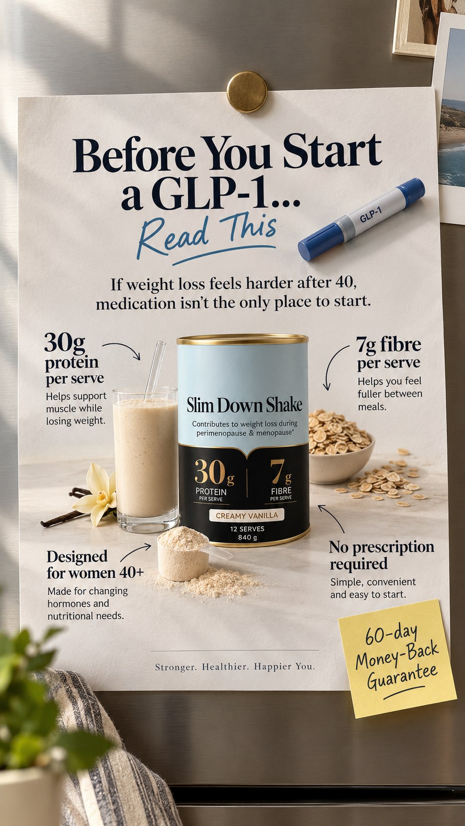 MyPause Health Facebook ad: The Shake Made For Women 40+