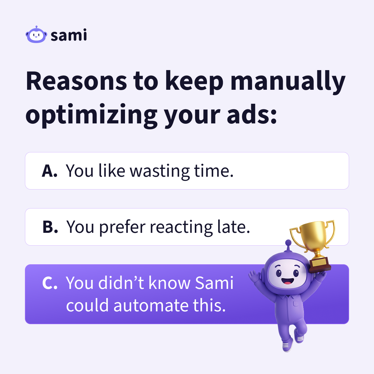 Sami Facebook ad