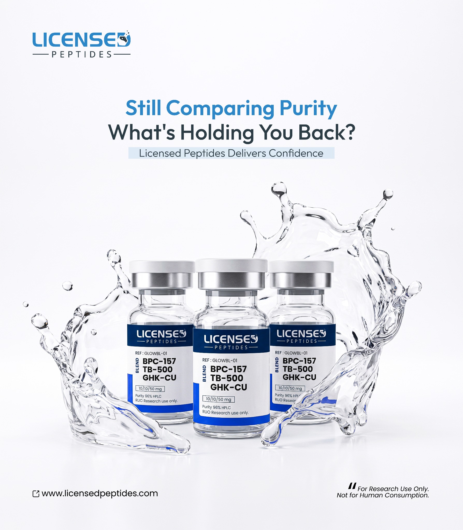 LicensedPeptides.com Facebook ad