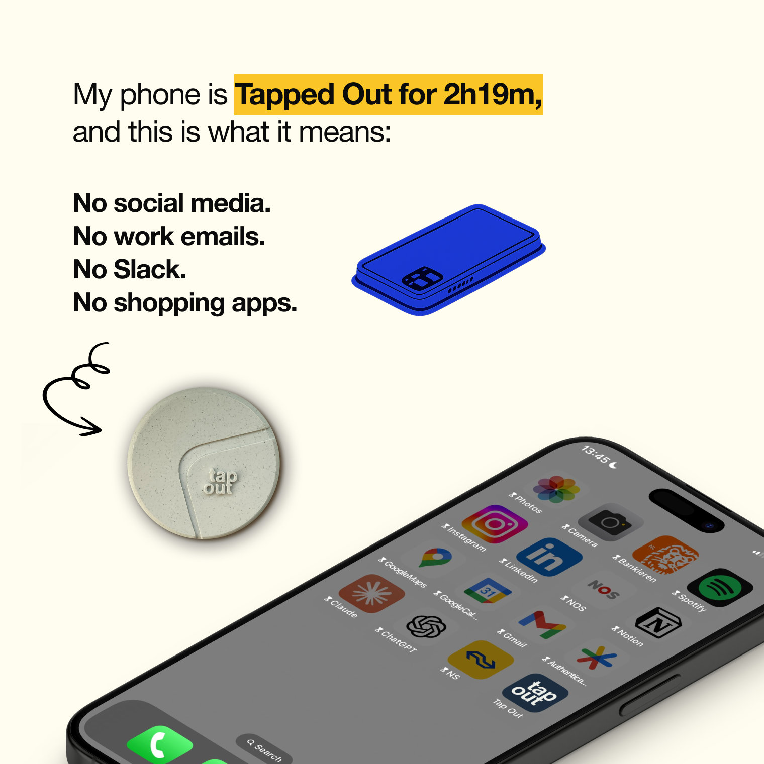 Tap Out Facebook ad