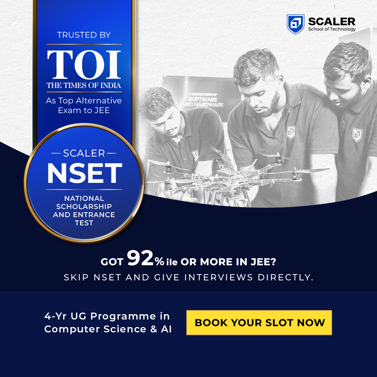 Scaler School of Technology Facebook ad