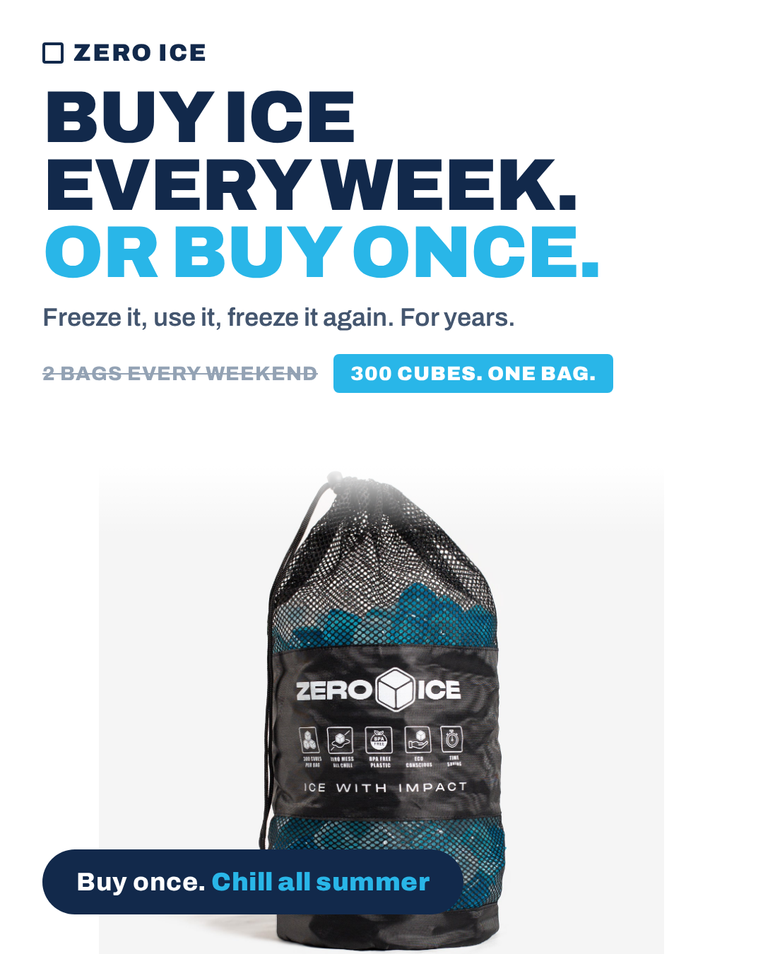 ZERO ICE Facebook ad