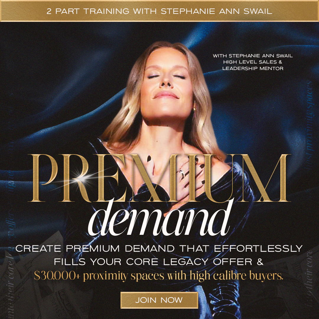 Stephanie Ann Swail Facebook ad: Be the Premium Demand
