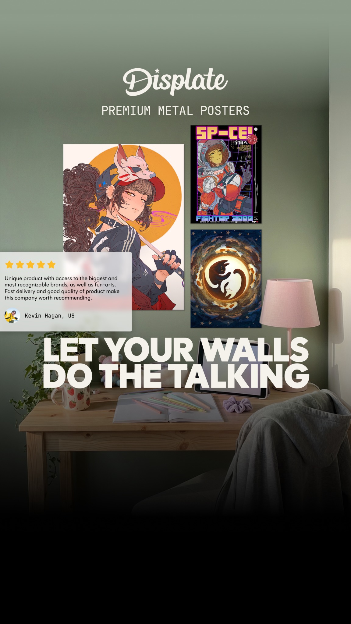 Displate Facebook ad