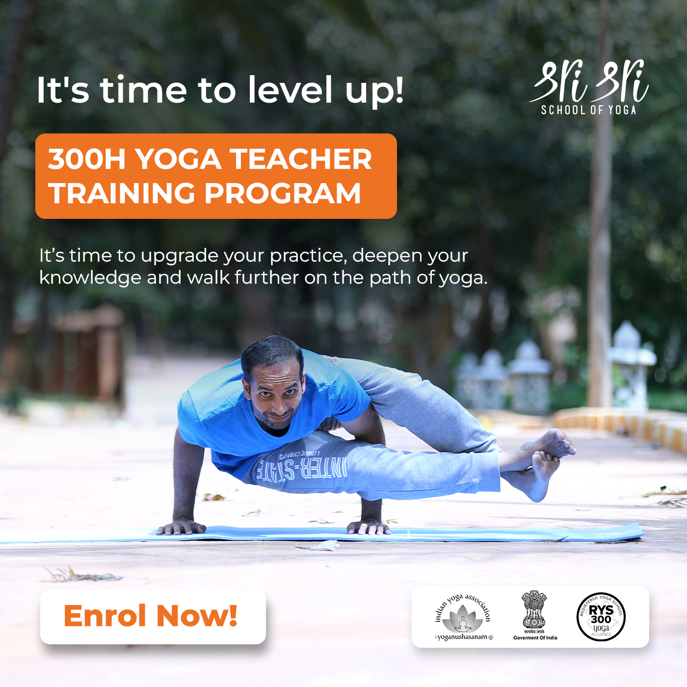 Sri Sri School of Yoga - Yoga Teacher Training Facebook ad