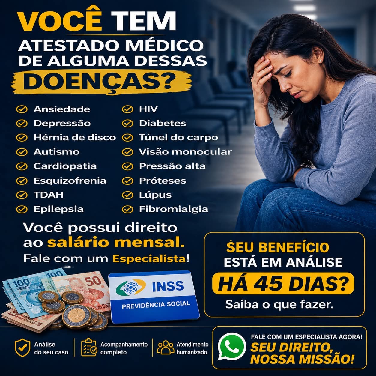 Acesso Previdenciário Facebook ad: Você possui alguma doença?