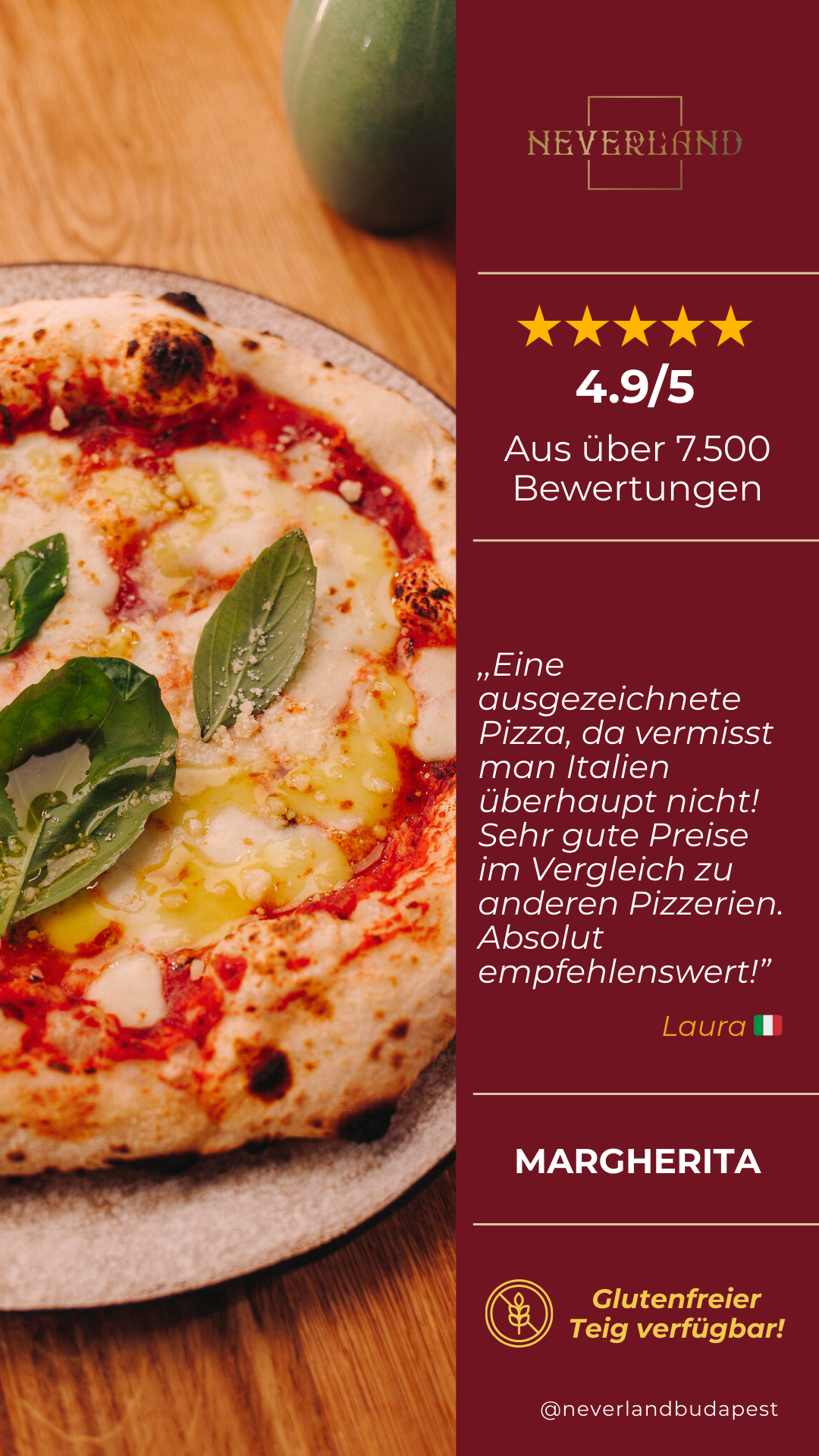 Neverland Bar • Escape Room • Pizzeria Facebook ad