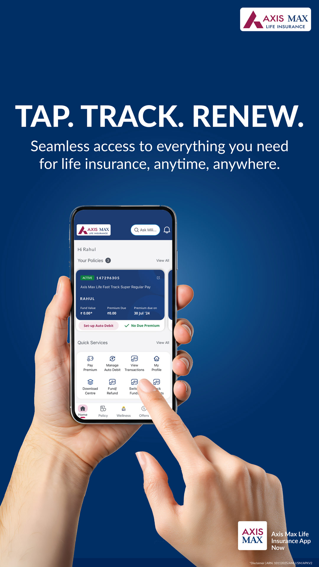Axis Max Life Insurance Facebook ad