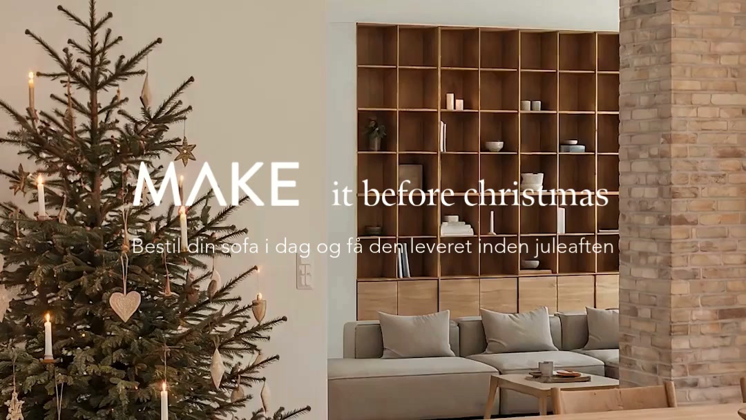 MAKE Nordic Facebook ad: Få din sofa leveret inden jul