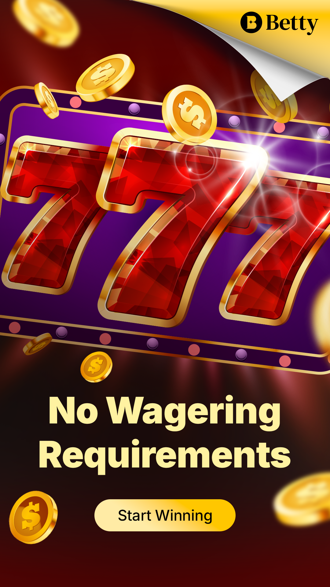 Betty Online Casino Facebook ad