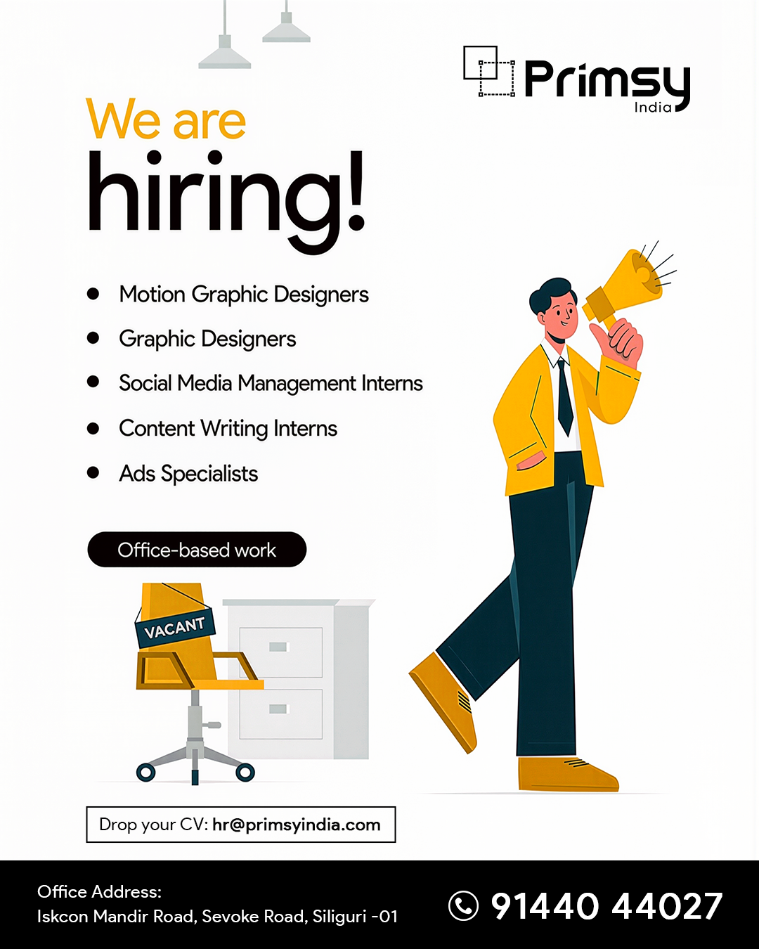 Primsy India Facebook ad: Join Our Creative Team!