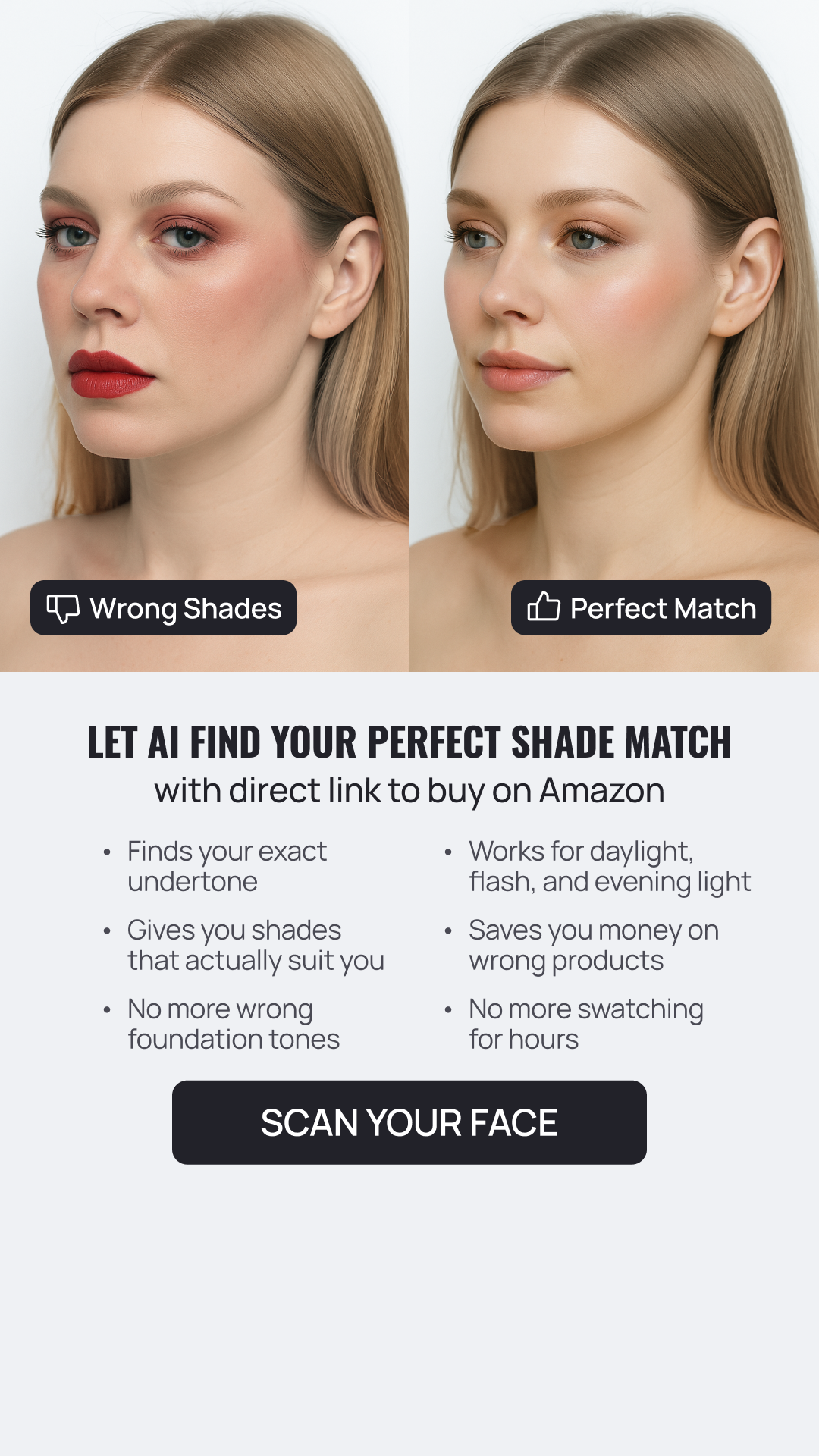 Beauty Transformation Program Facebook ad