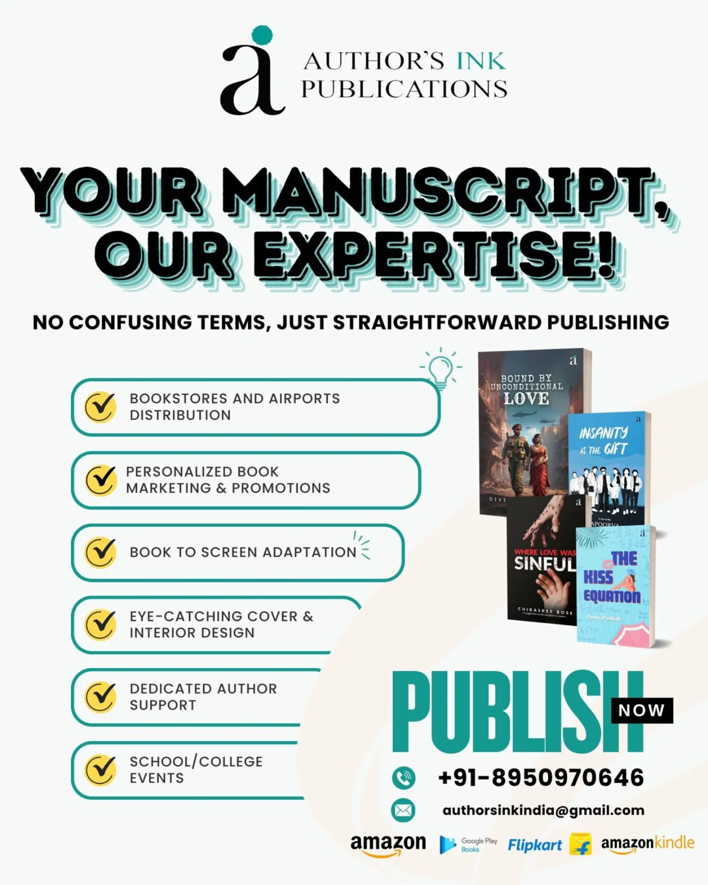 Author's Ink Publications Facebook ad: Author's Ink Publications is one of India's fastest-growing…