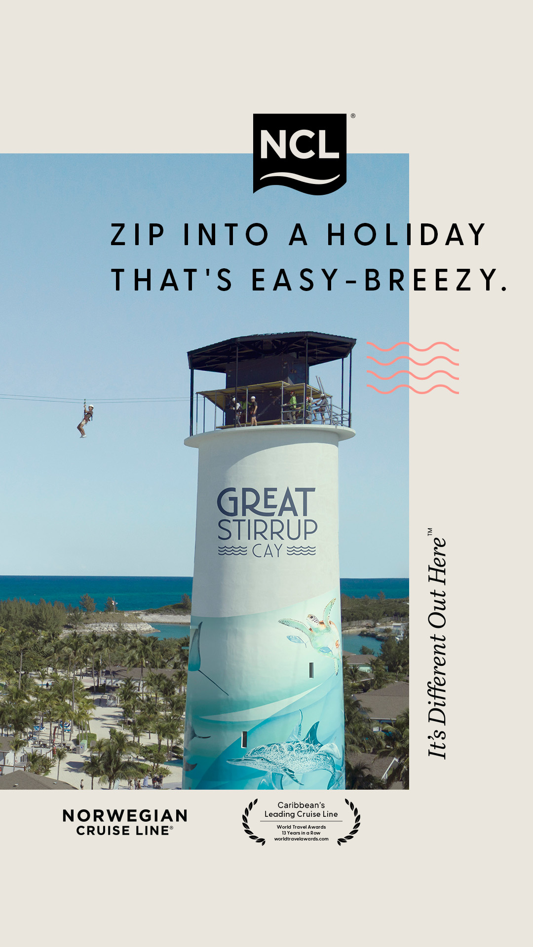 Norwegian Cruise Line Facebook ad
