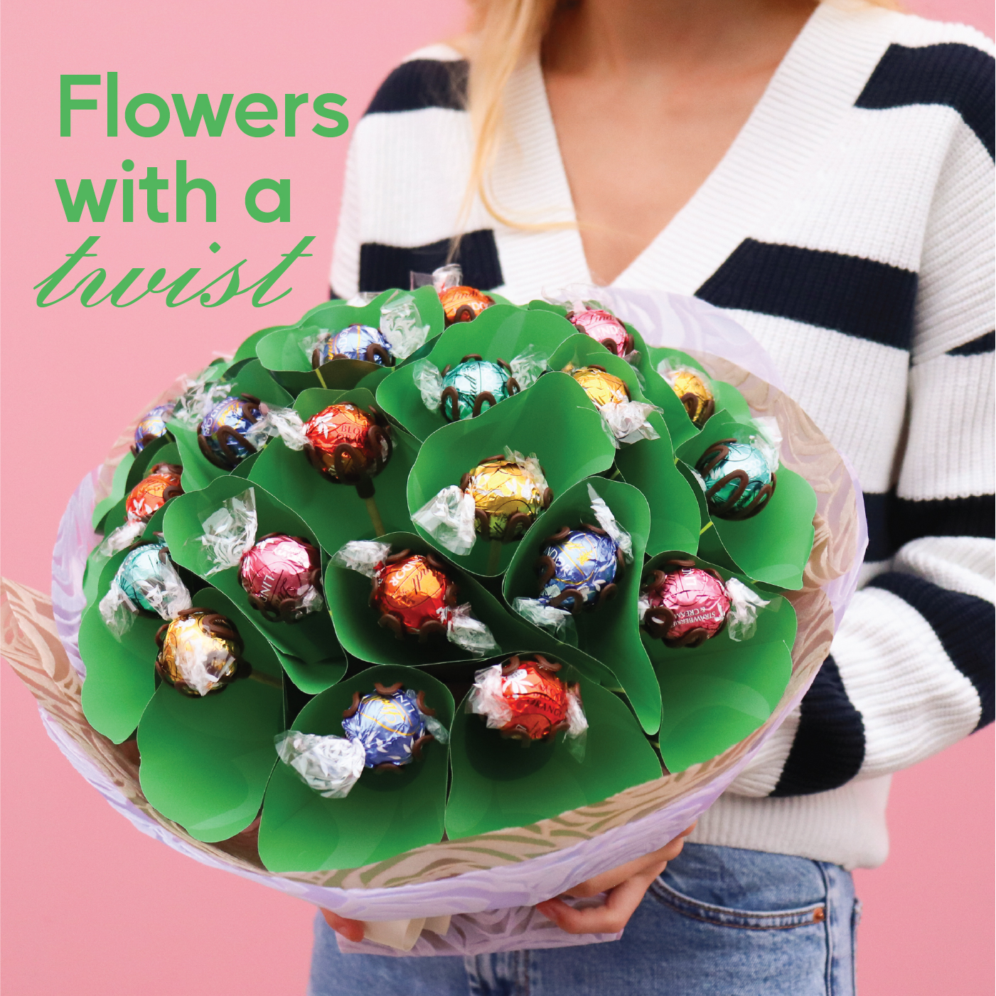 Edible Blooms NZ Facebook ad: Looks Like Flowers. Smells Like Chocolate.