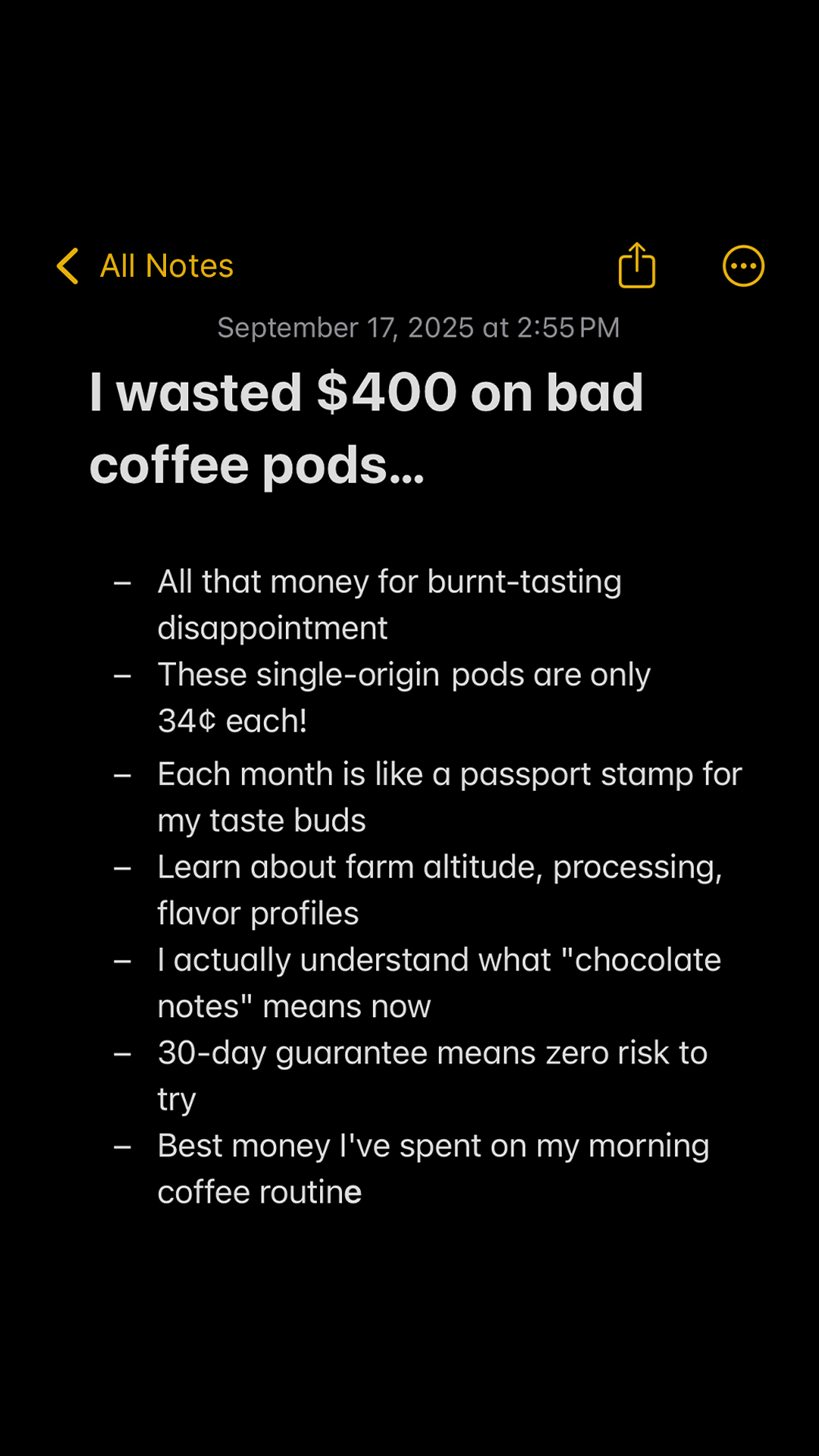 Atlas Coffee Club Facebook ad
