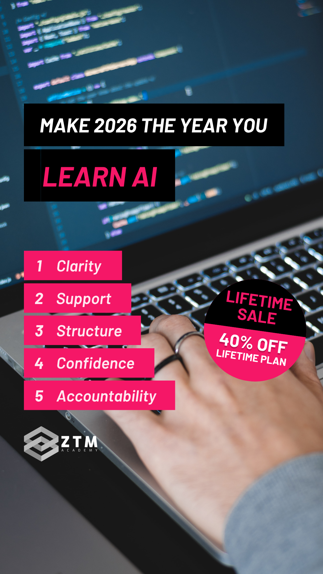 Zero To Mastery Facebook ad