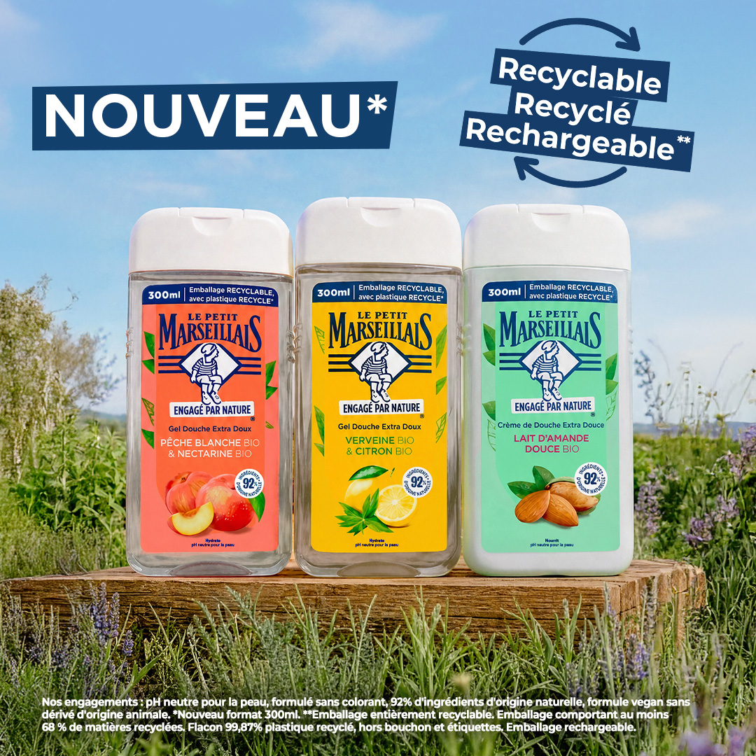 Le Petit Marseillais Facebook ad: Variez les plaisirs avec nos parfums qui sentent…