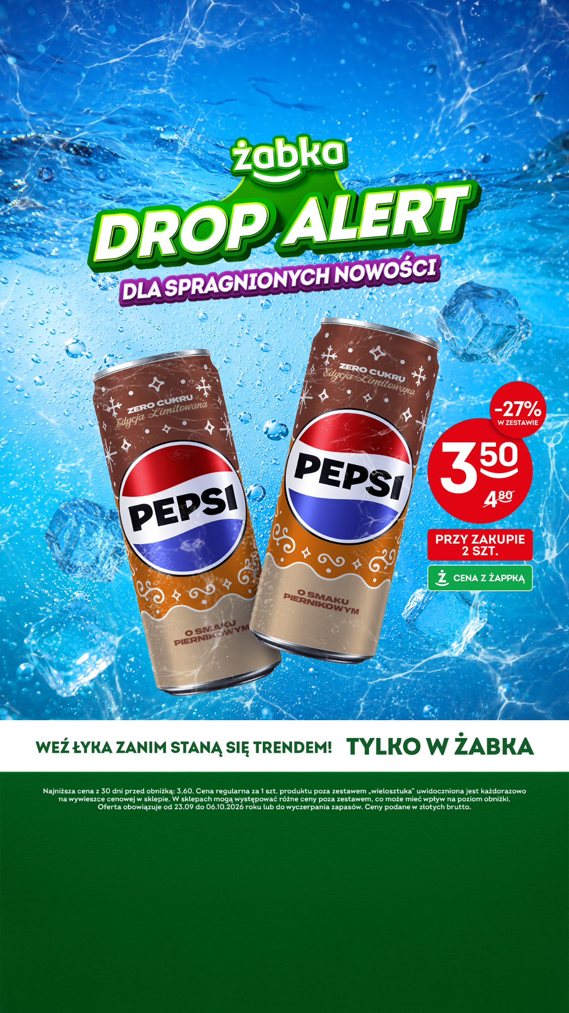 Żabka Polska Facebook ad: DROP ALERT w Żabce!