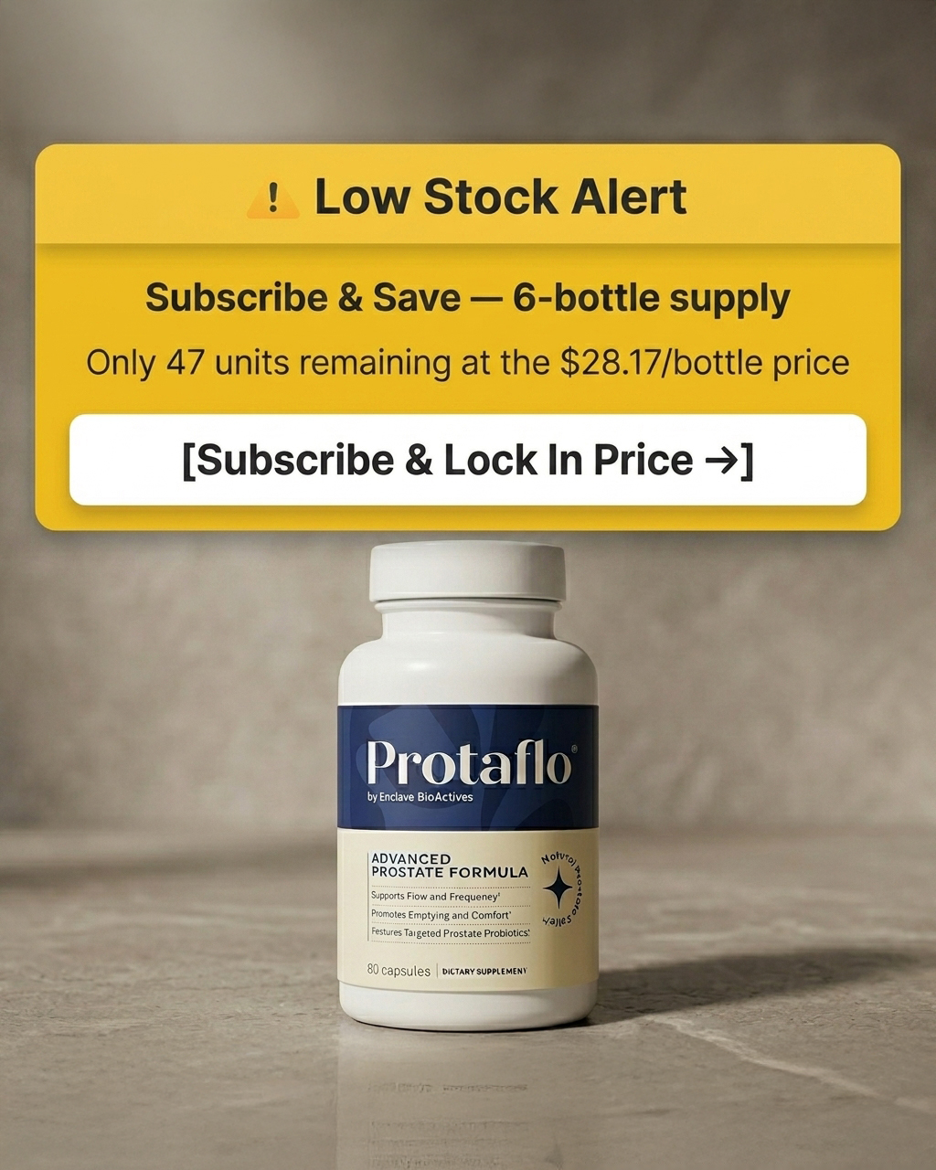 Protaflo Facebook ad