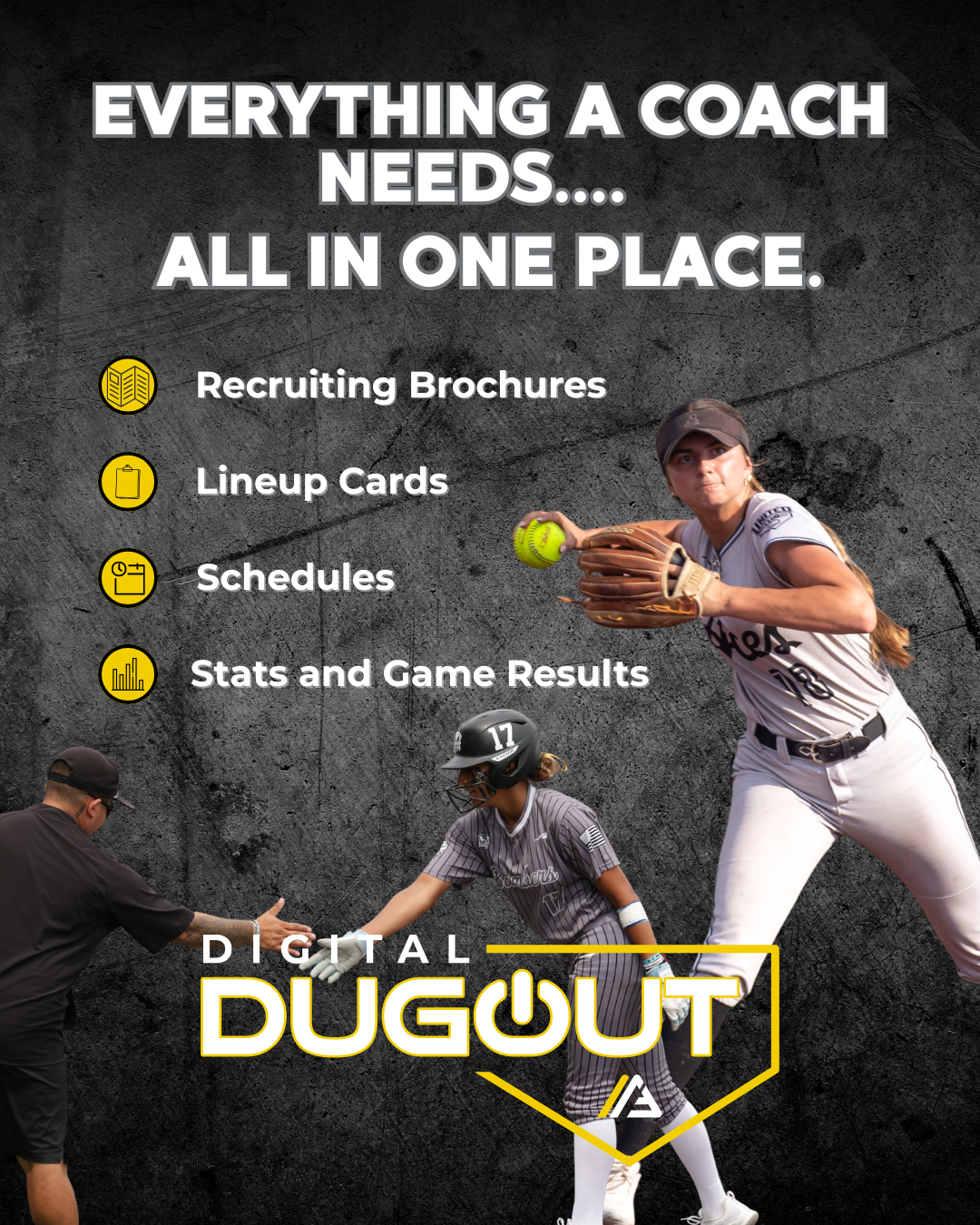 The Alliance Fastpitch Facebook ad: Live stats. Zero manual data entry.