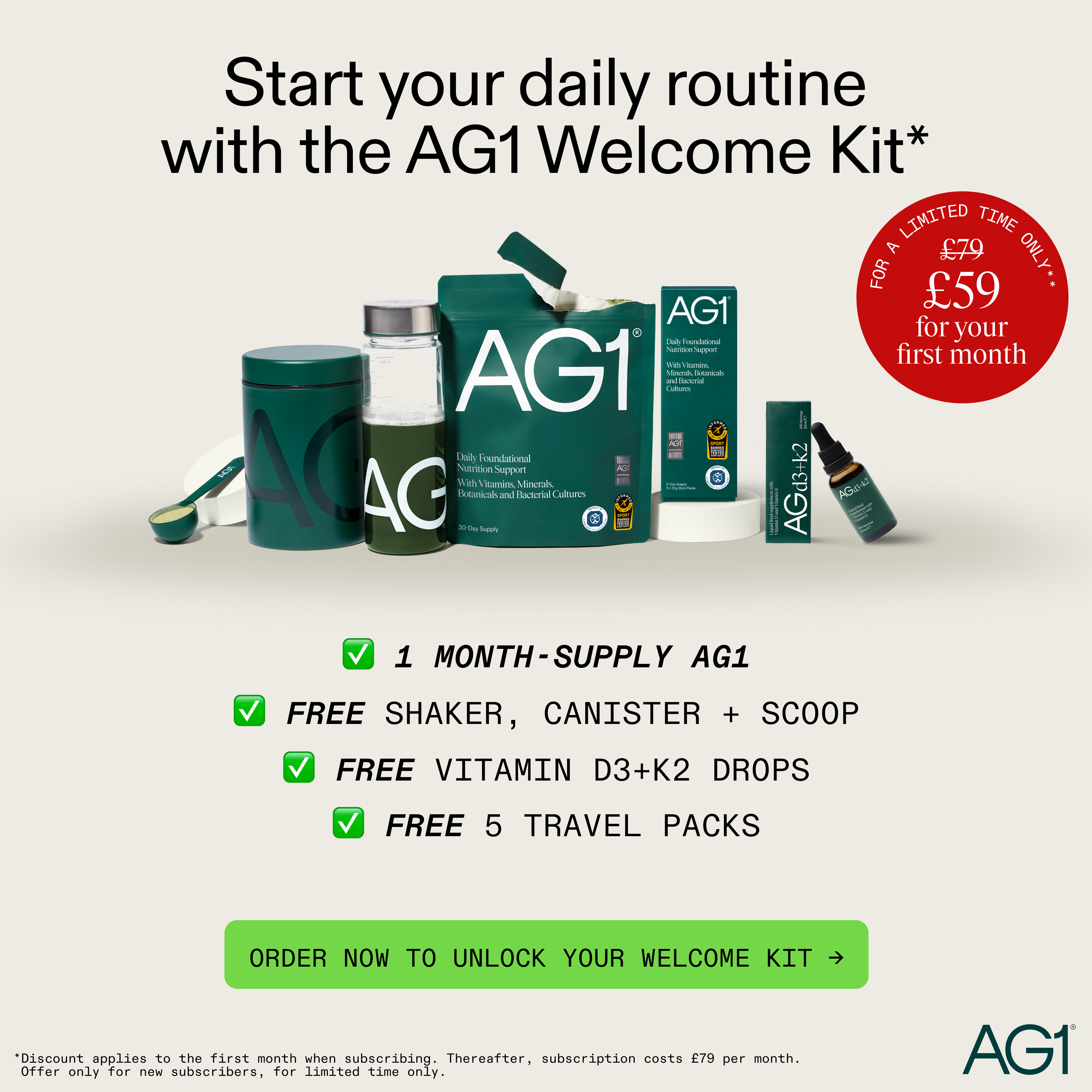 AG1 by Athletic Greens Facebook ad