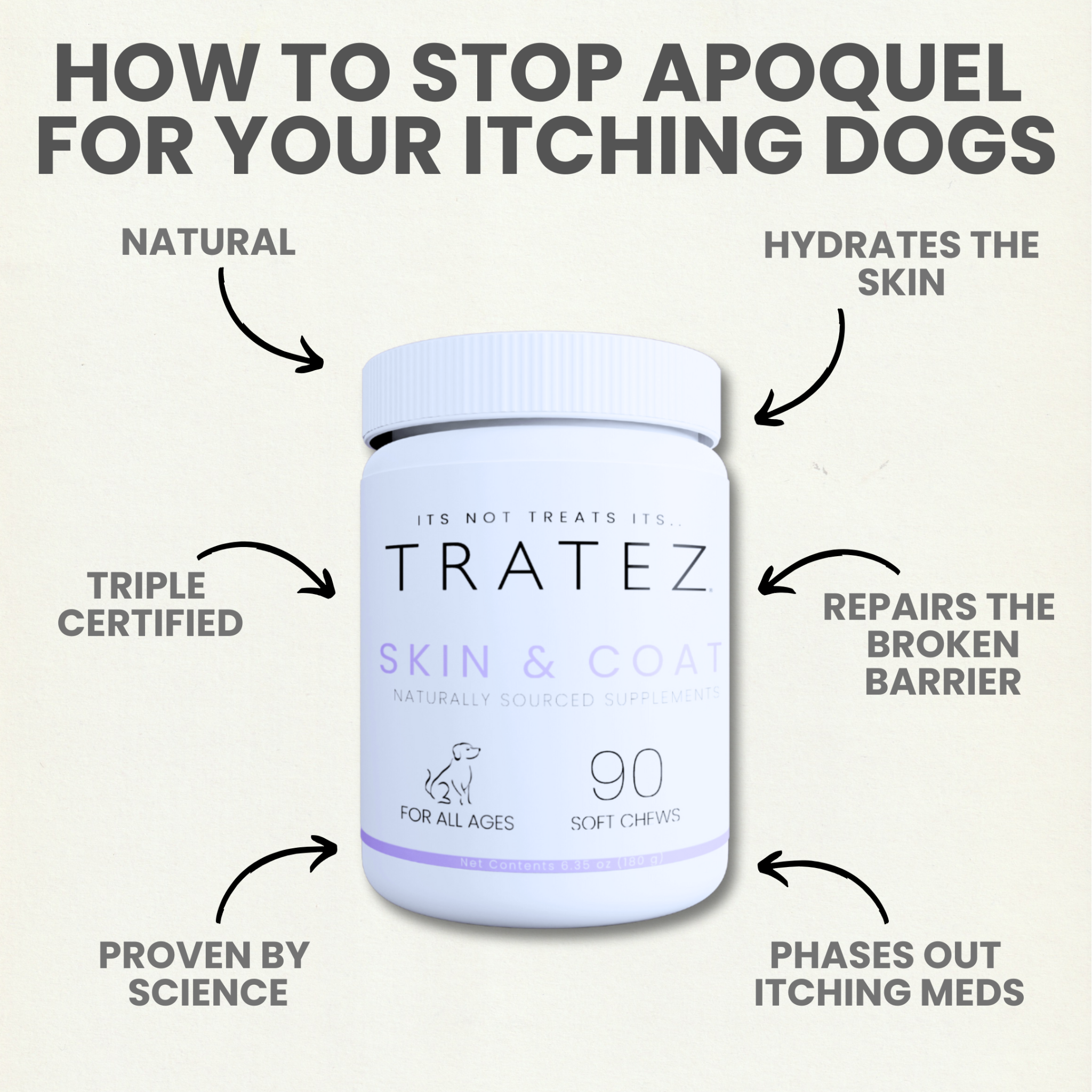 Tratez Facebook ad: This Itch Relief Lasts