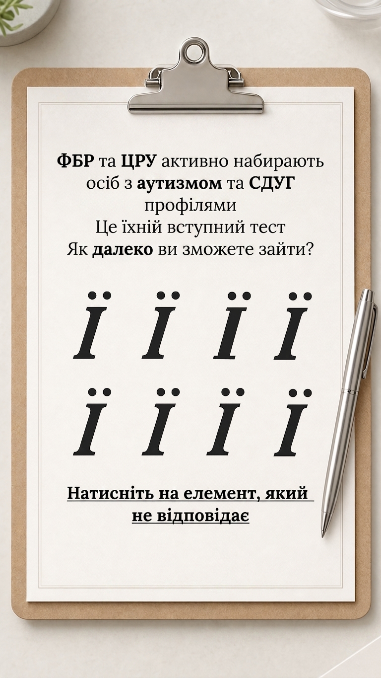 International Brain Test Facebook ad