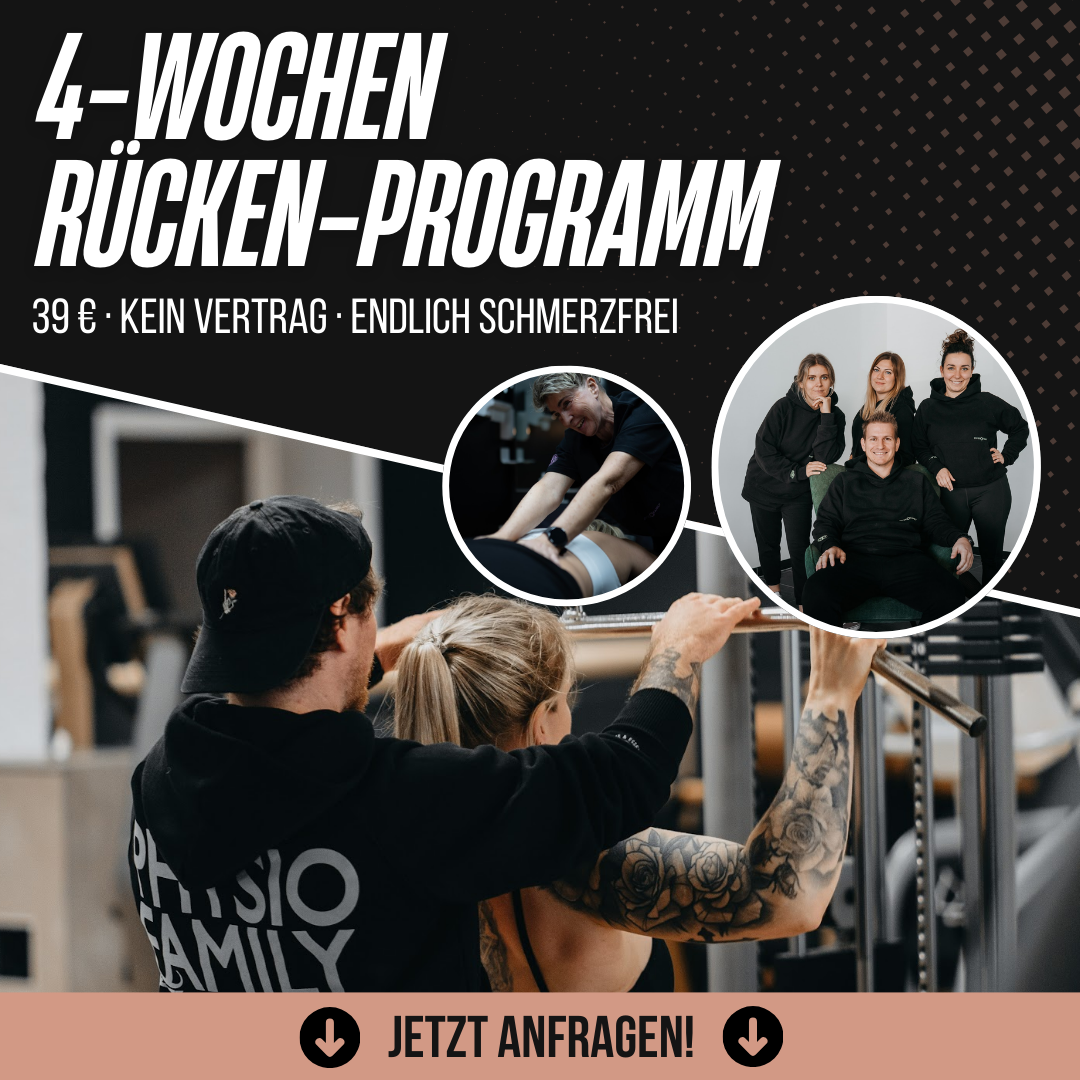 Physio Family Koblenz Facebook ad: 4-Wochen Rückenprogramm nur 39 €