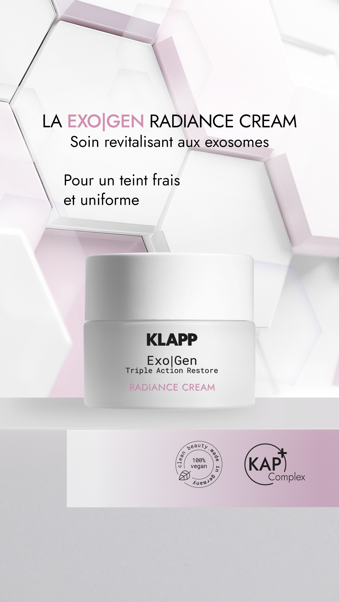 KLAPP Skin Care Science Facebook ad from Apr 27, 2026