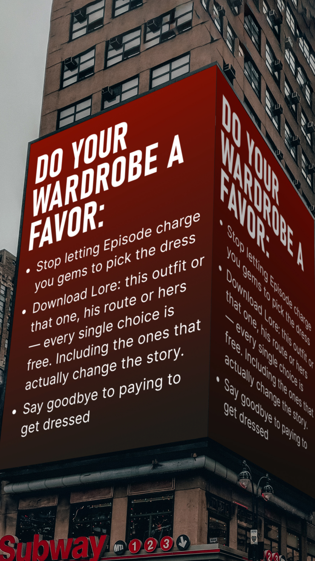Lore: Interactive Stories Facebook ad