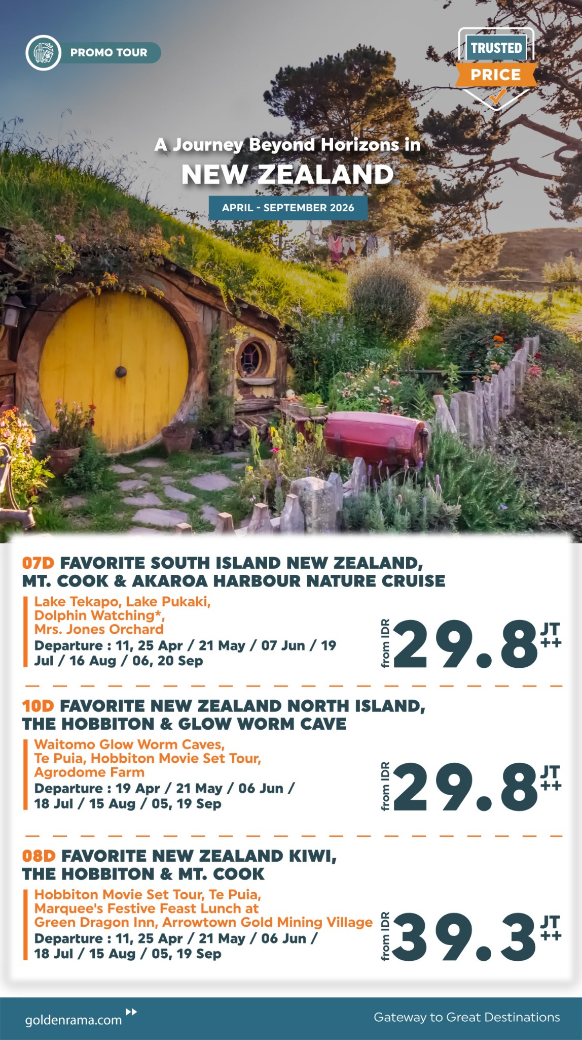 Golden Rama Tours Facebook ad