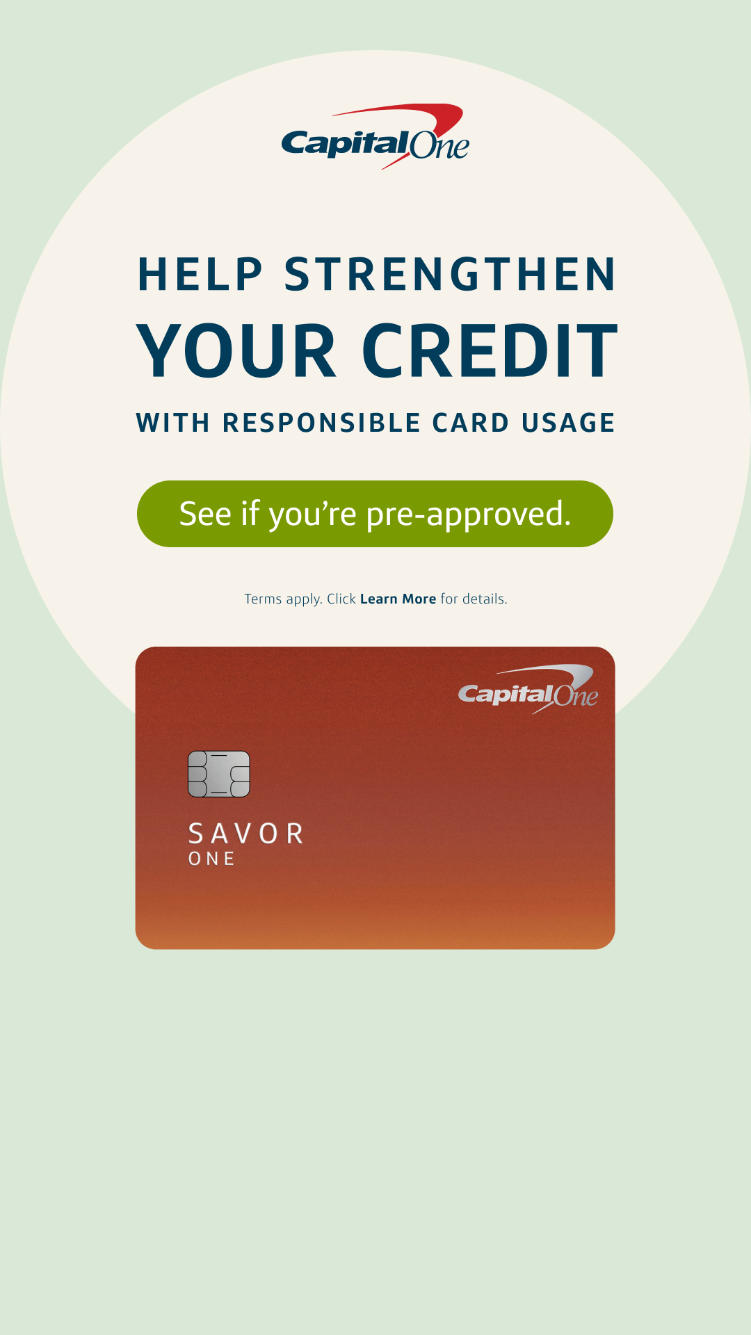 Capital One Facebook ad