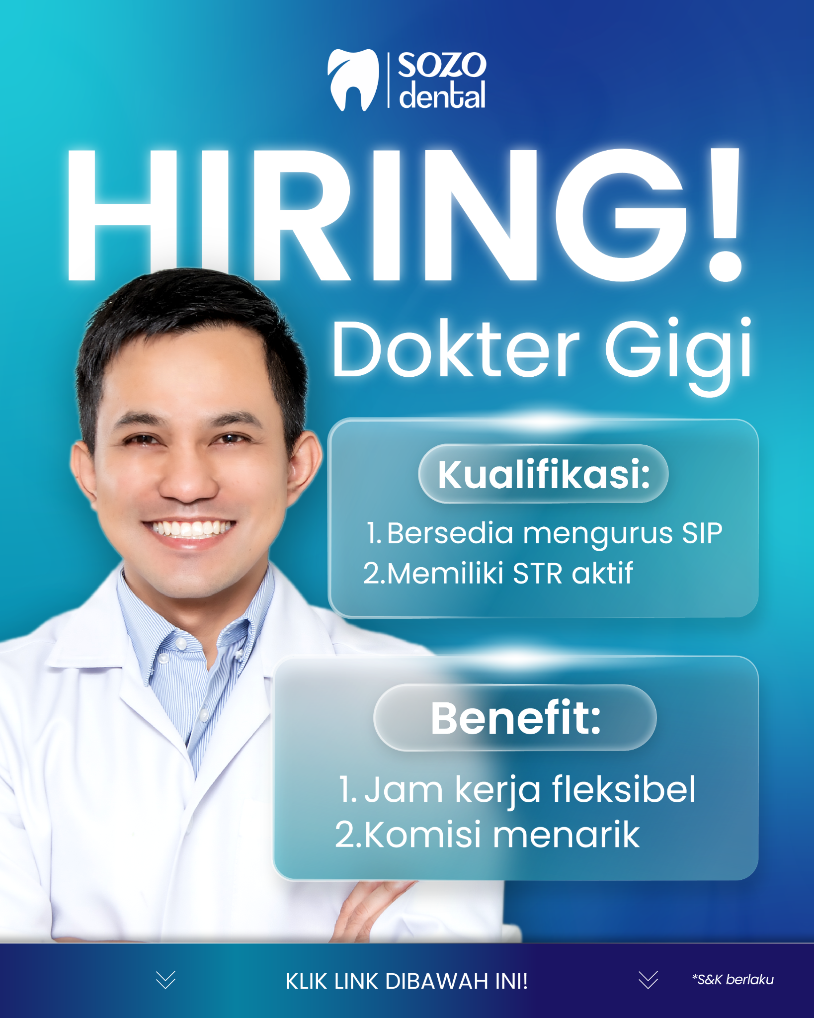 Sozo Dental Clinic - Hiring & Location Facebook ad