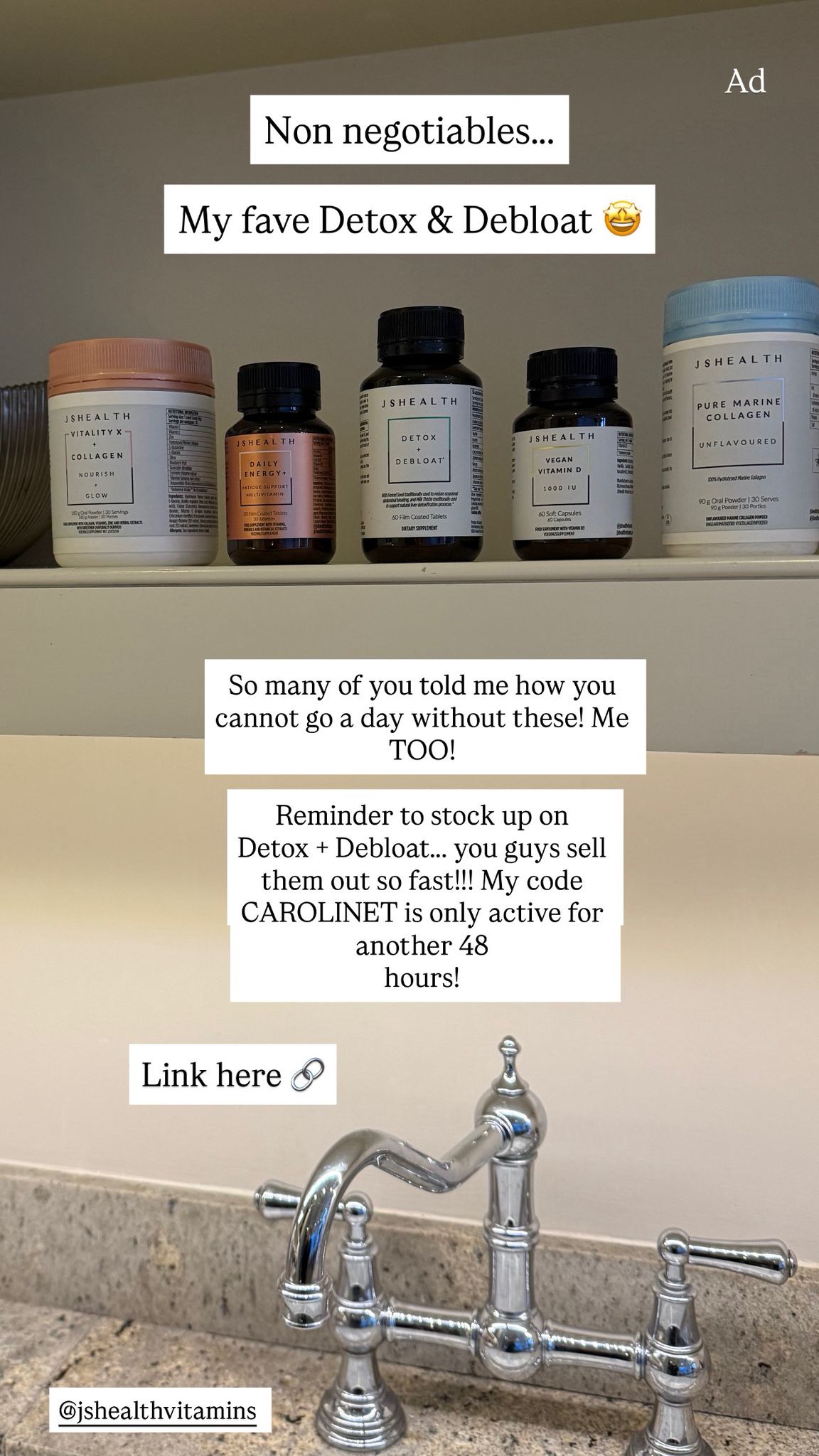 Caroline Thomas Facebook ad
