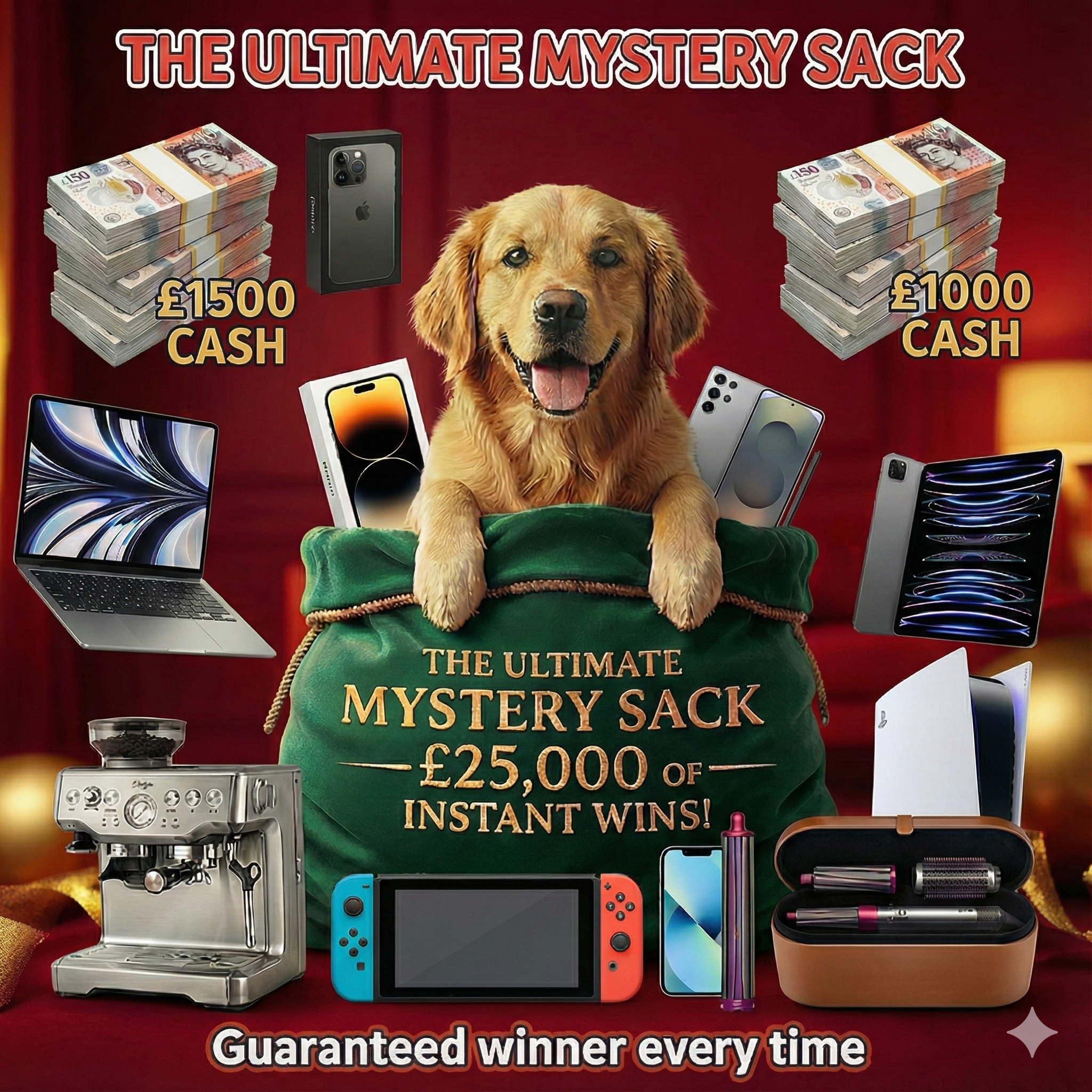 TopDog Prizes Facebook ad