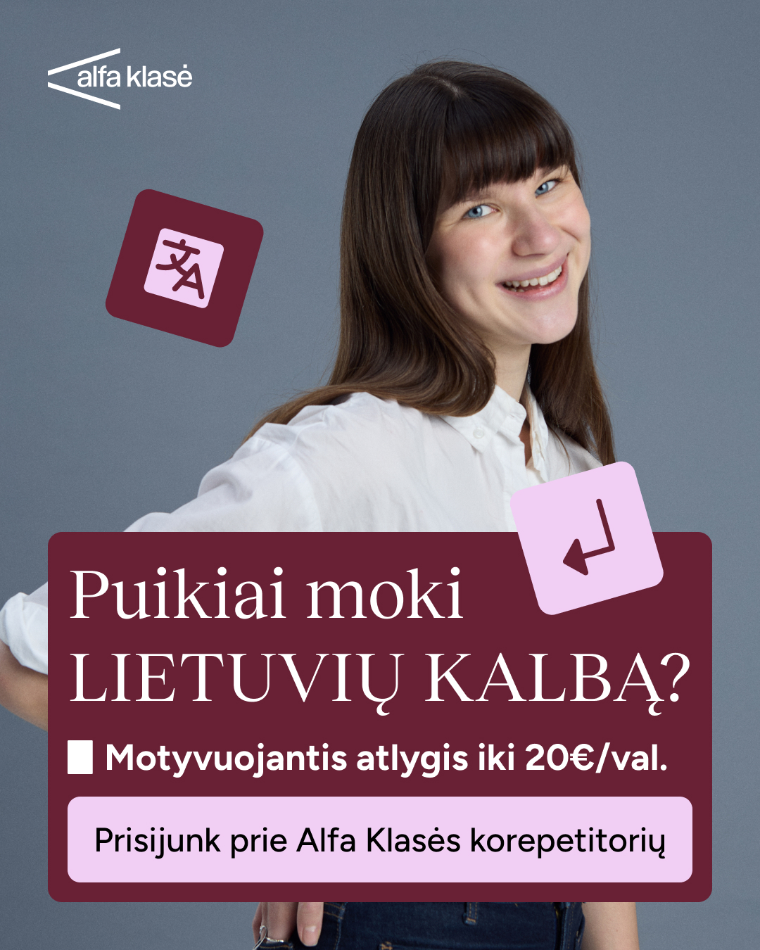 Alfa Klasė Facebook ad