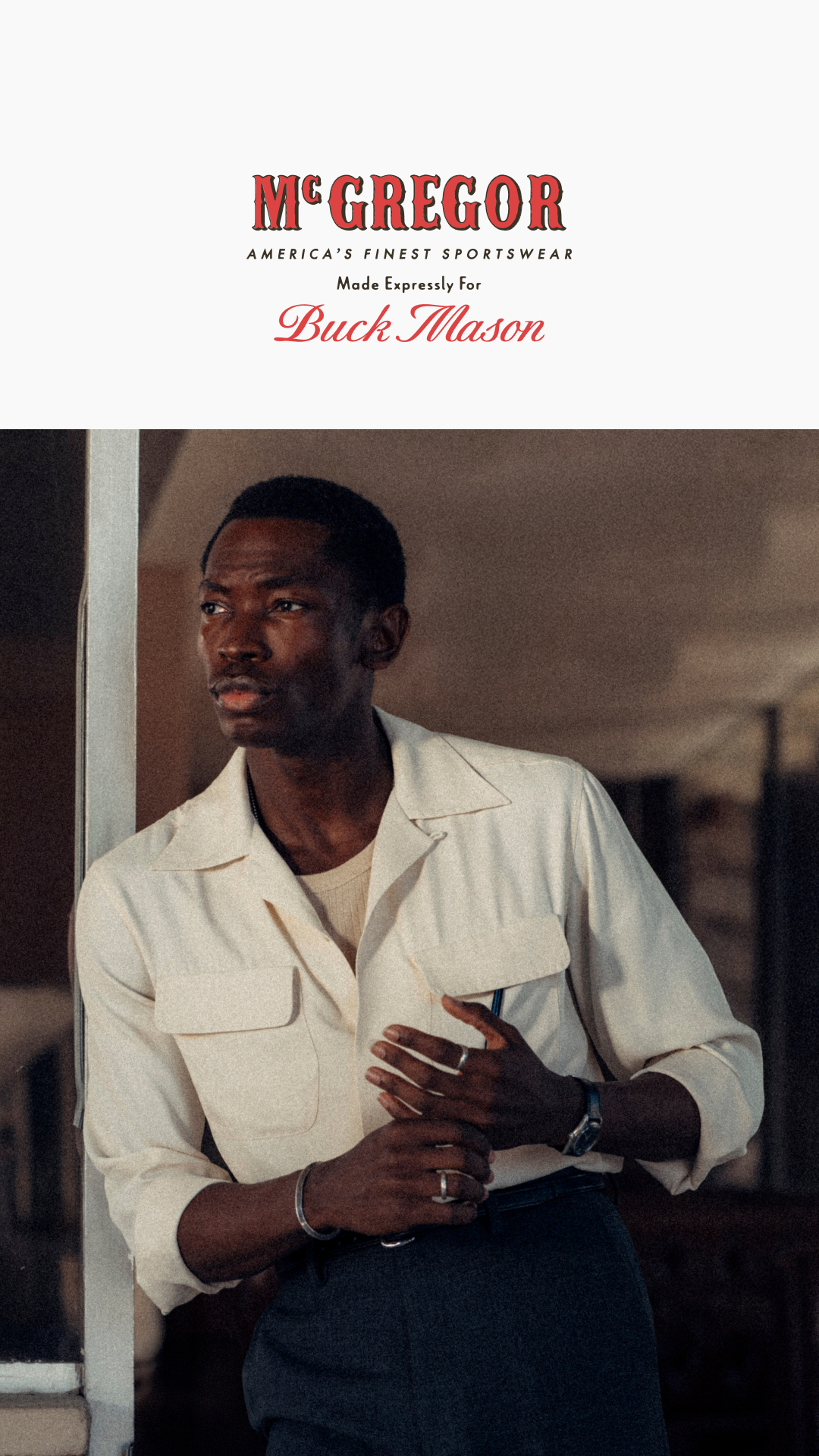 Buck Mason Facebook ad