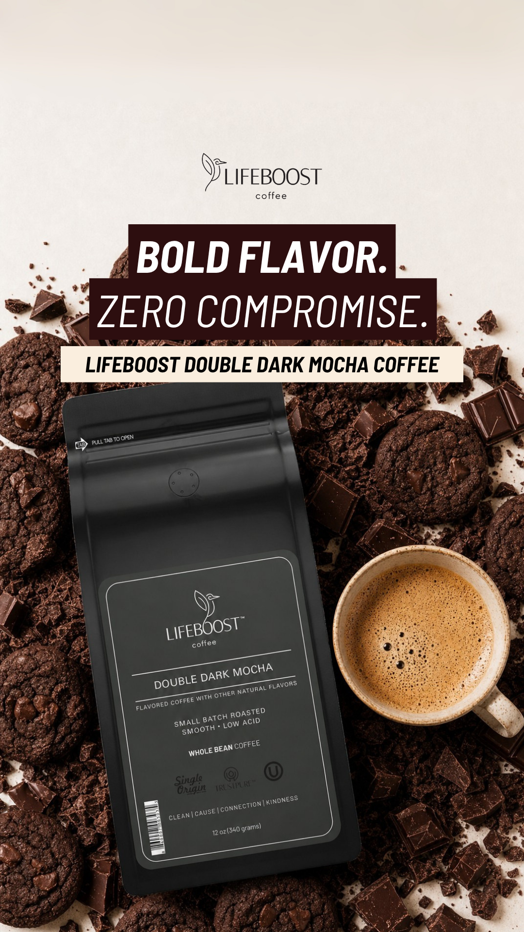Lifeboost Coffee Facebook ad