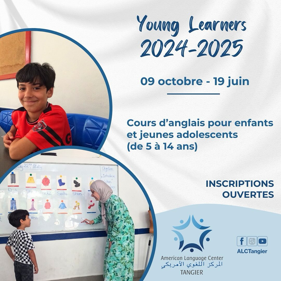 ALC Tangier - American Language Center Facebook ad: يعلن المركز اللغوي الأمريكي بطنجة عن إنطلاق عملية…