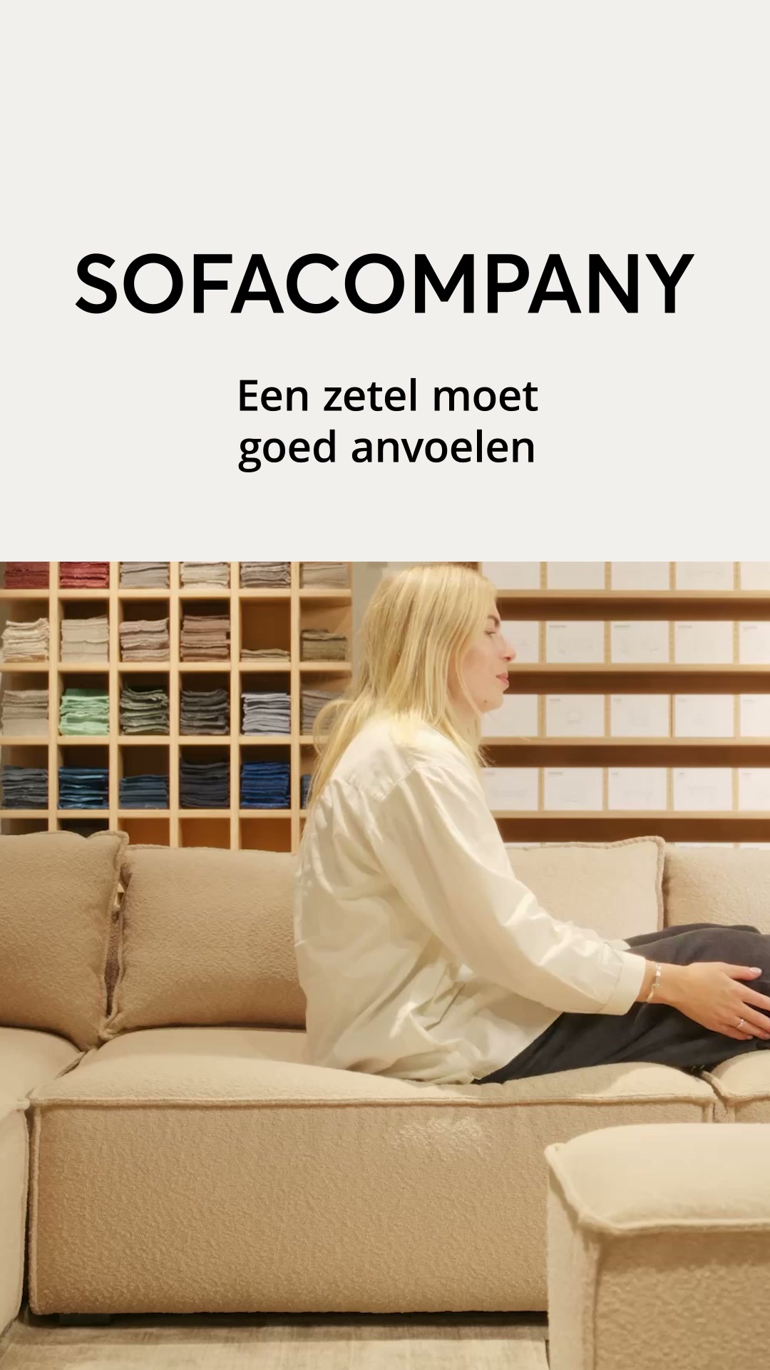 Sofacompany Facebook ad: Probeer voor je kiest