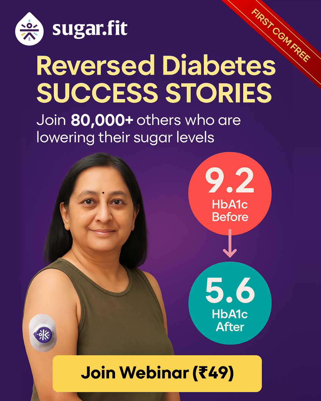 Sugarfit Diabetes Reversal Facebook ad: Start Diabetes Reversal Today