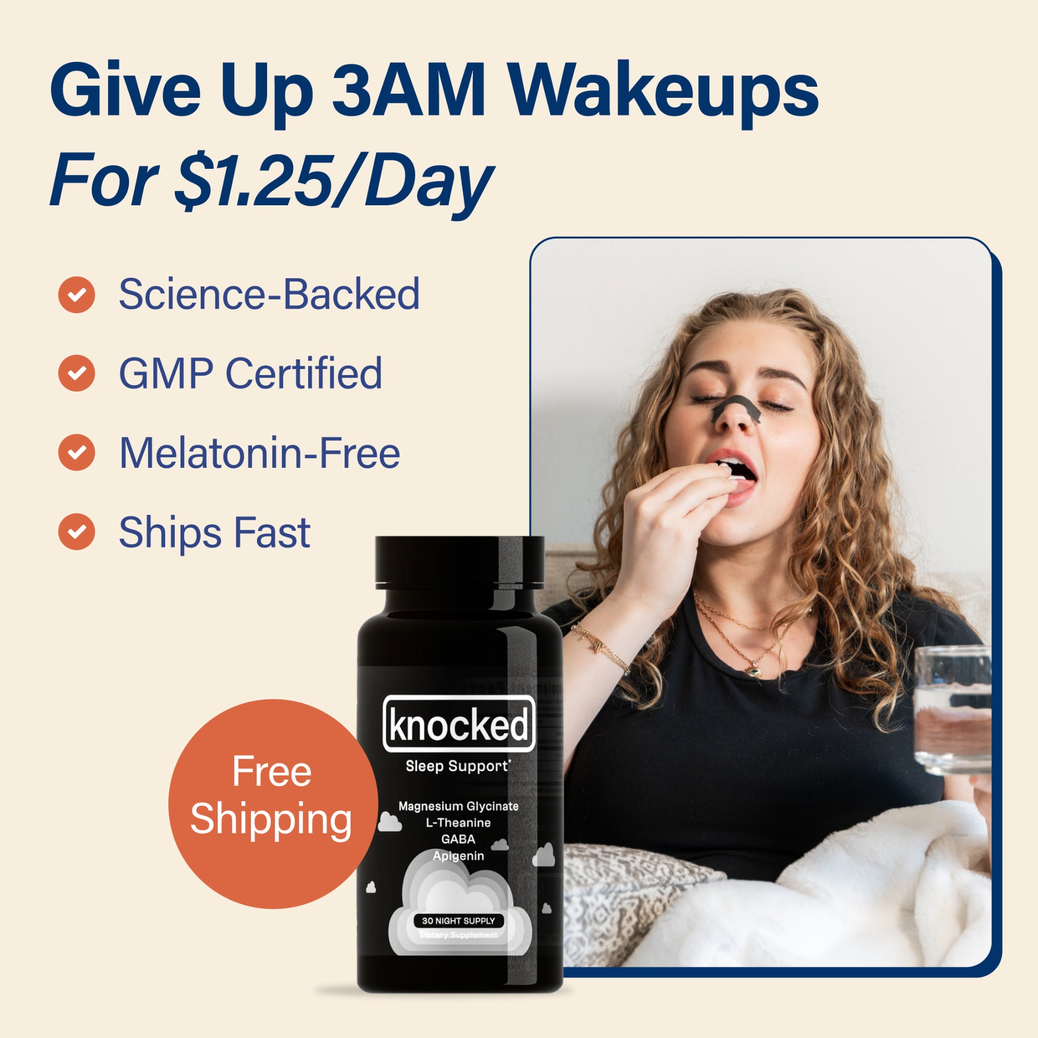 Knocked Facebook ad