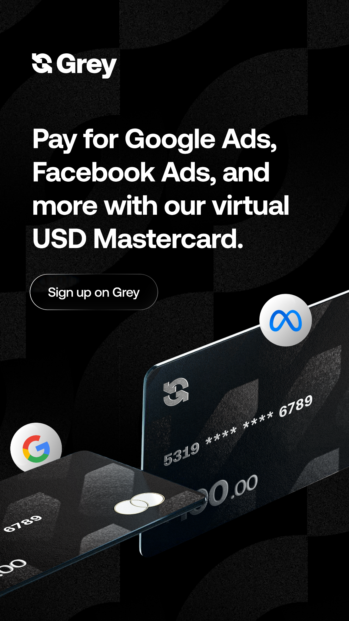 Grey Facebook ad