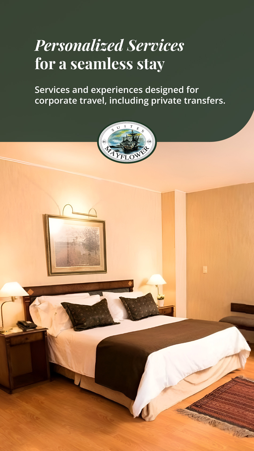 Mayflower Suites Facebook ad from Jan 22, 2026