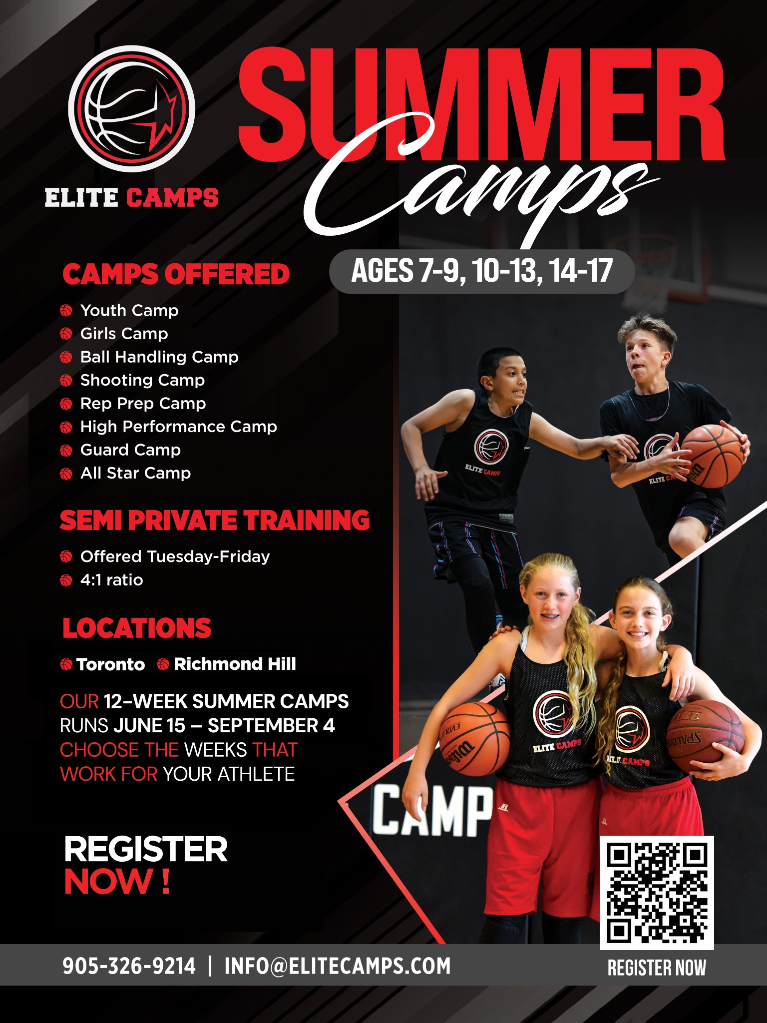 Elite Basketball Camps Facebook ad